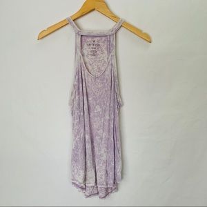AMERICAN EAGLE Soft & Sexy Purple White Tank Large